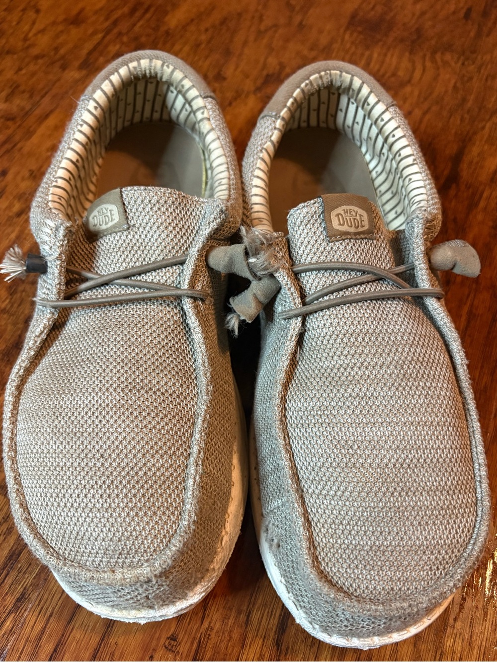 Hey Dude Men's Slip-On Loafers in Light Gray